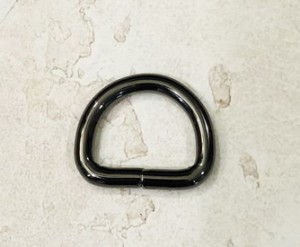 Полукольцо для сумки. Черный никель 20 мм