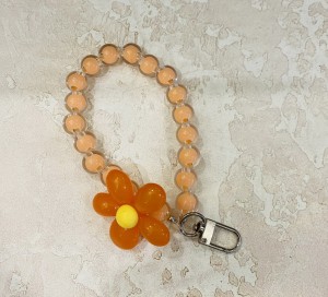 Шнурок для телефона брелок женский украшение браслет на руку (оранжевый)