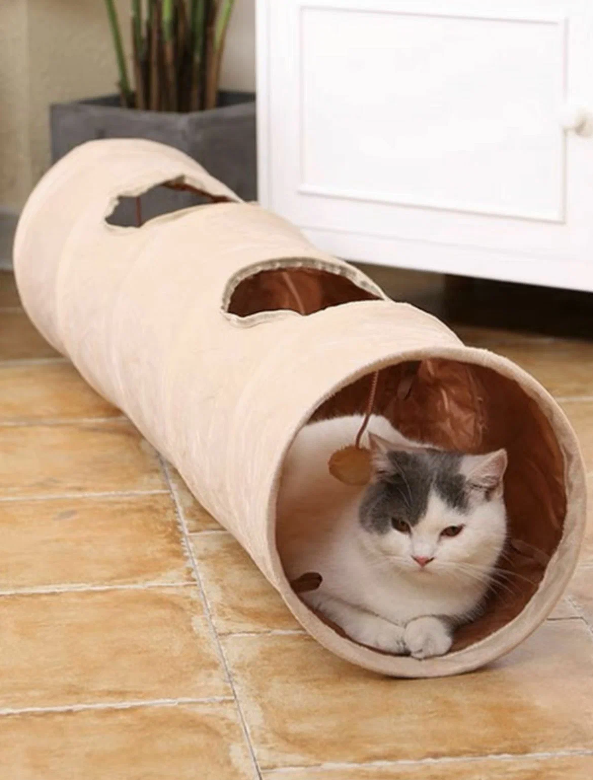 Игровой тоннель для кошек. 120х25 см