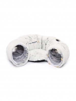 Игровой тоннель для кошек с лежанкой. 80х26 см