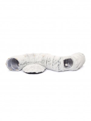 Игровой тоннель для кошек с лежанкой. 80х26 см