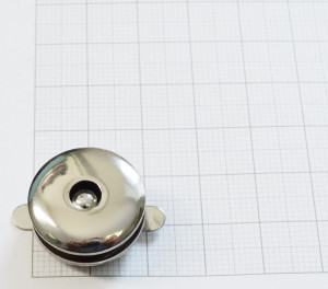 Магнитная кнопка 20 мм. Никель
