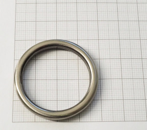 Кольцо литое. Черный никель сатен