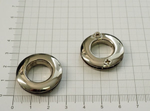Люверс 15х28 мм. Никель