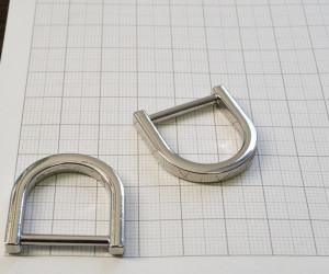 Полукольцо 20 мм. Никель полированный