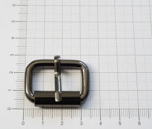 Пряжка с роликом. Черный никель (25 мм)