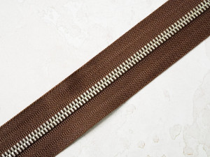 Молния металлическая Тип 5 коричневая